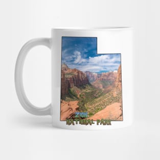 Utah State Outline (Zion National Park) Mug